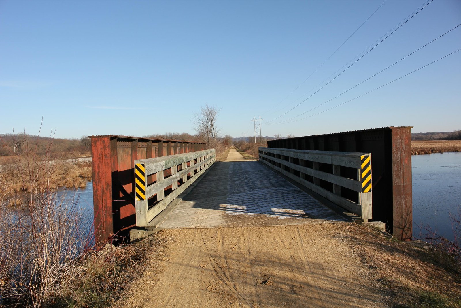 Looking east